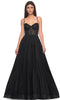 La Femme 32135 Fishnet Bodice Prom Dress