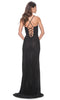 La Femme 32210 Sleeveless Rhinestone Net Prom Dress