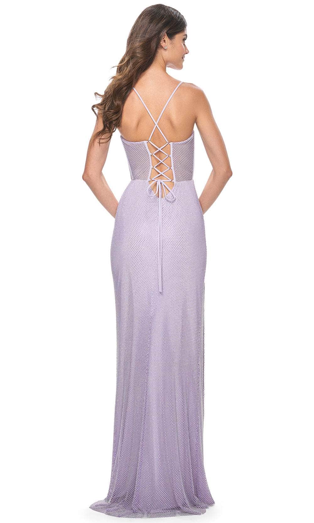 La Femme 32227 Bustier Net Prom Dress by La Femme