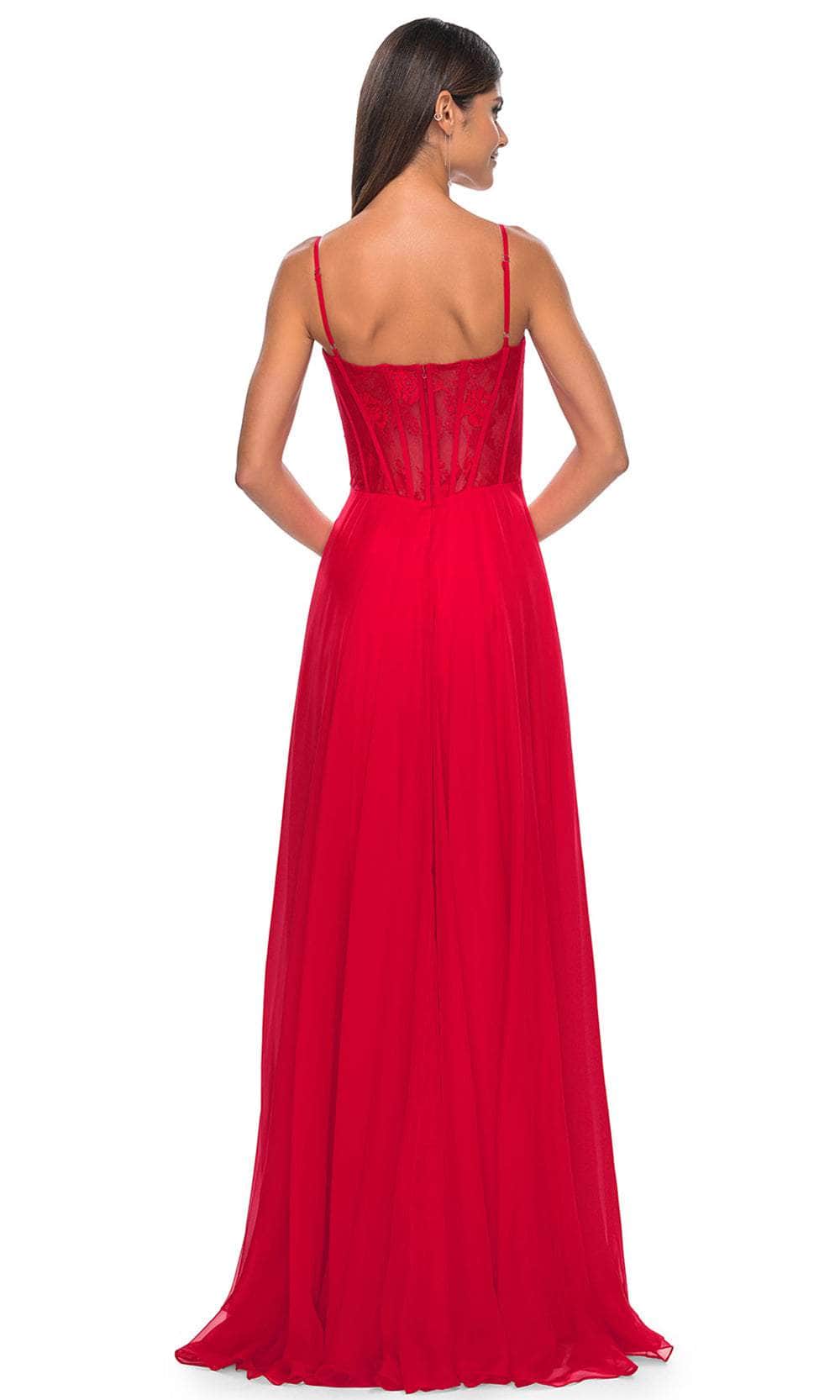 La Femme 32276 Lace Bustier Prom Dress