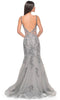 La Femme 32295 Embroidered Sleeveless Mermaid Prom Gown