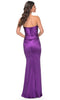 La Femme 32300 Strapless Satin Prom Dress