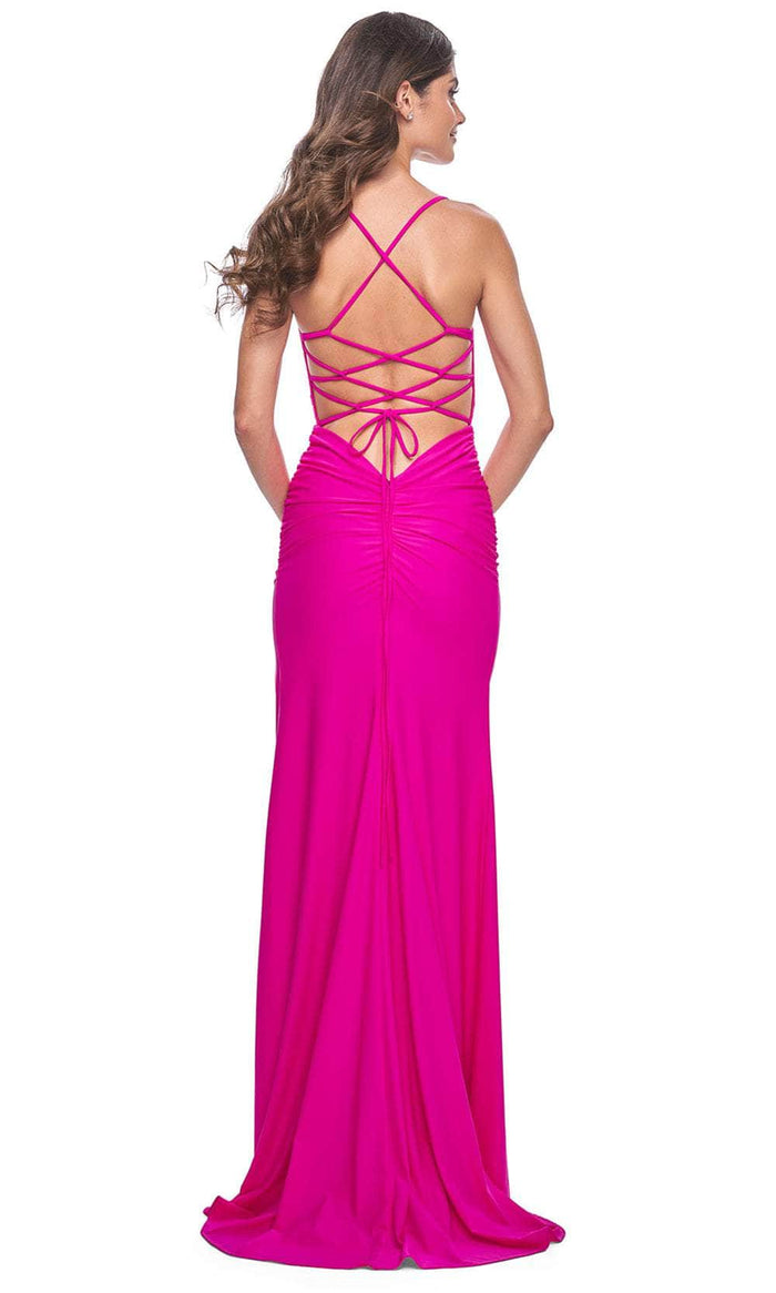 La Femme 32321 Glitter Corset Prom Dress