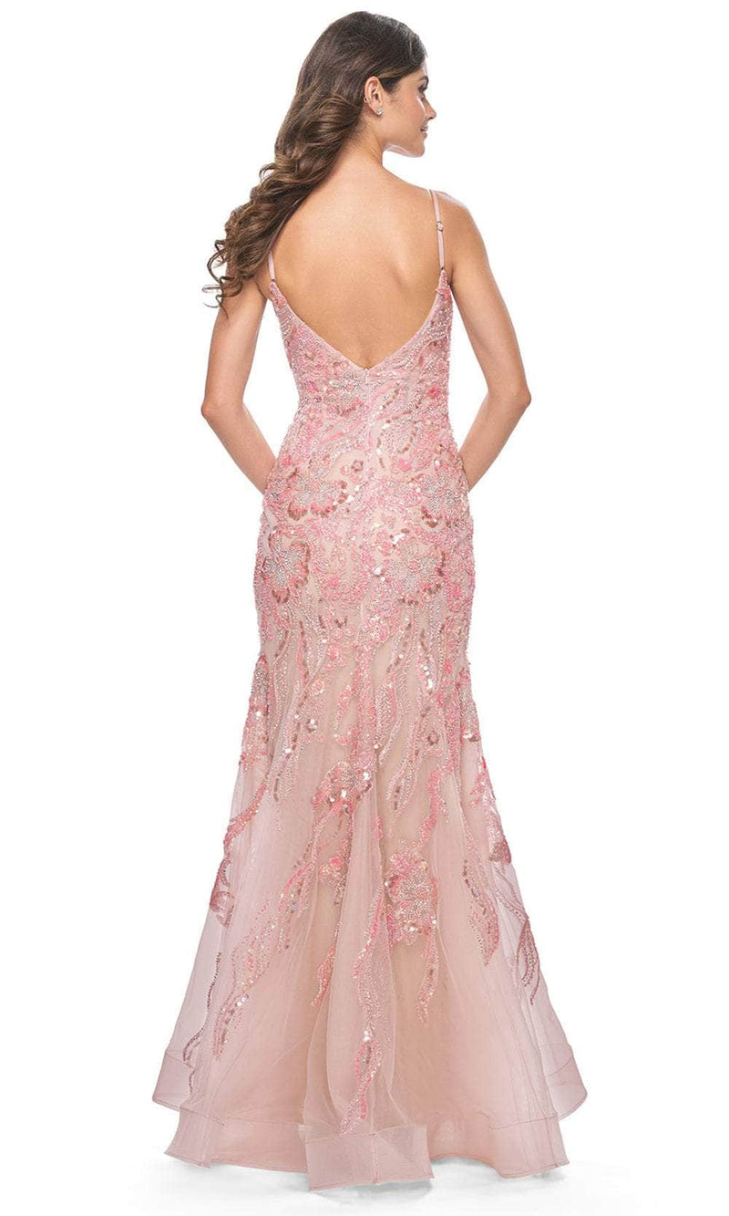 La Femme 32333 Sleeveless Beaded Mermaid Prom Dress