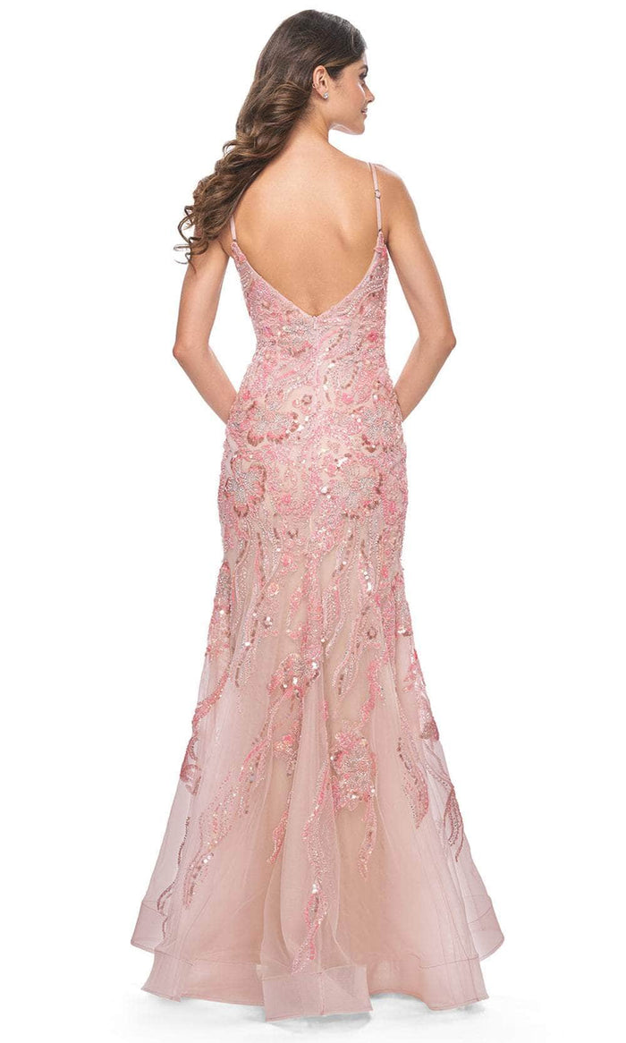 La Femme 32333 Sleeveless Beaded Mermaid Prom Dress
