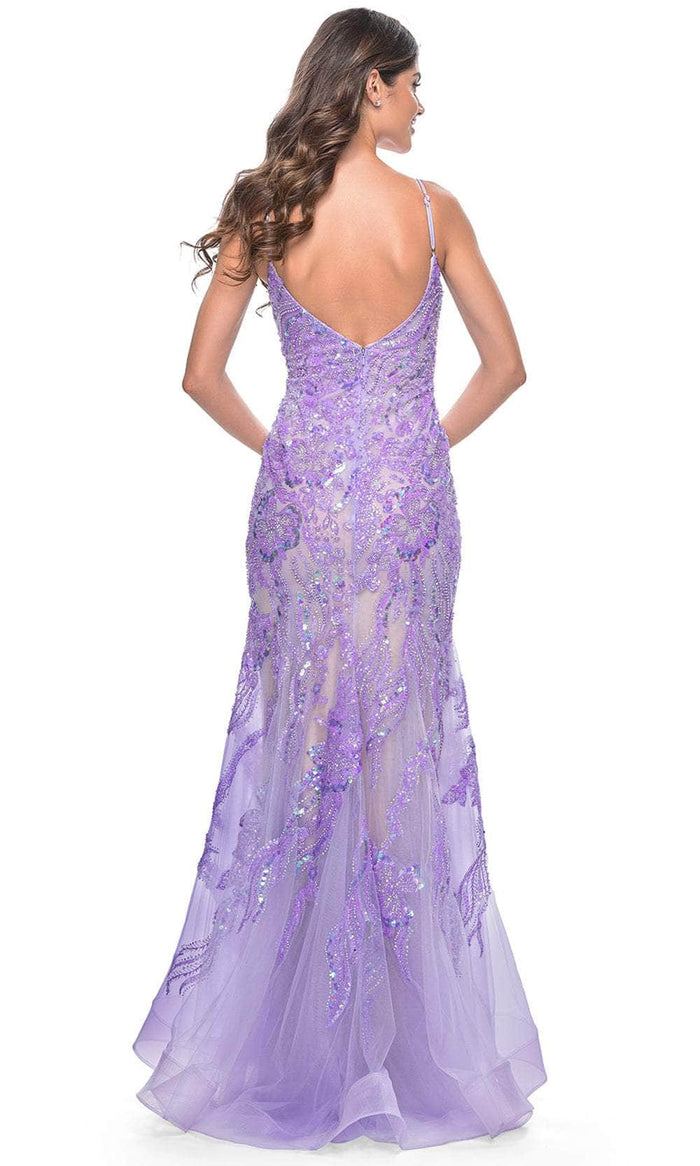 La Femme 32333 Sleeveless Beaded Mermaid Prom Dress