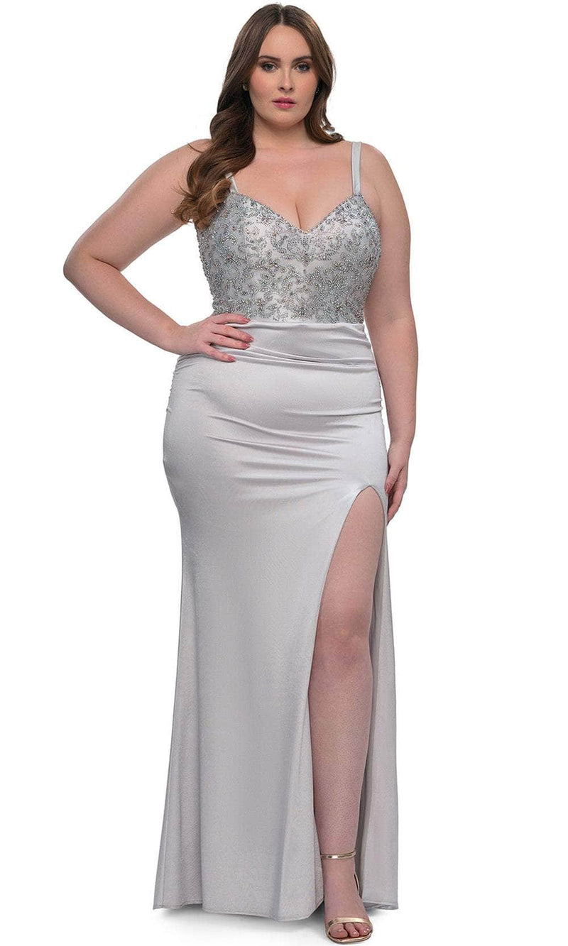 La Femme 32430 Rhinestone Bodice Evening Gown by La Femme