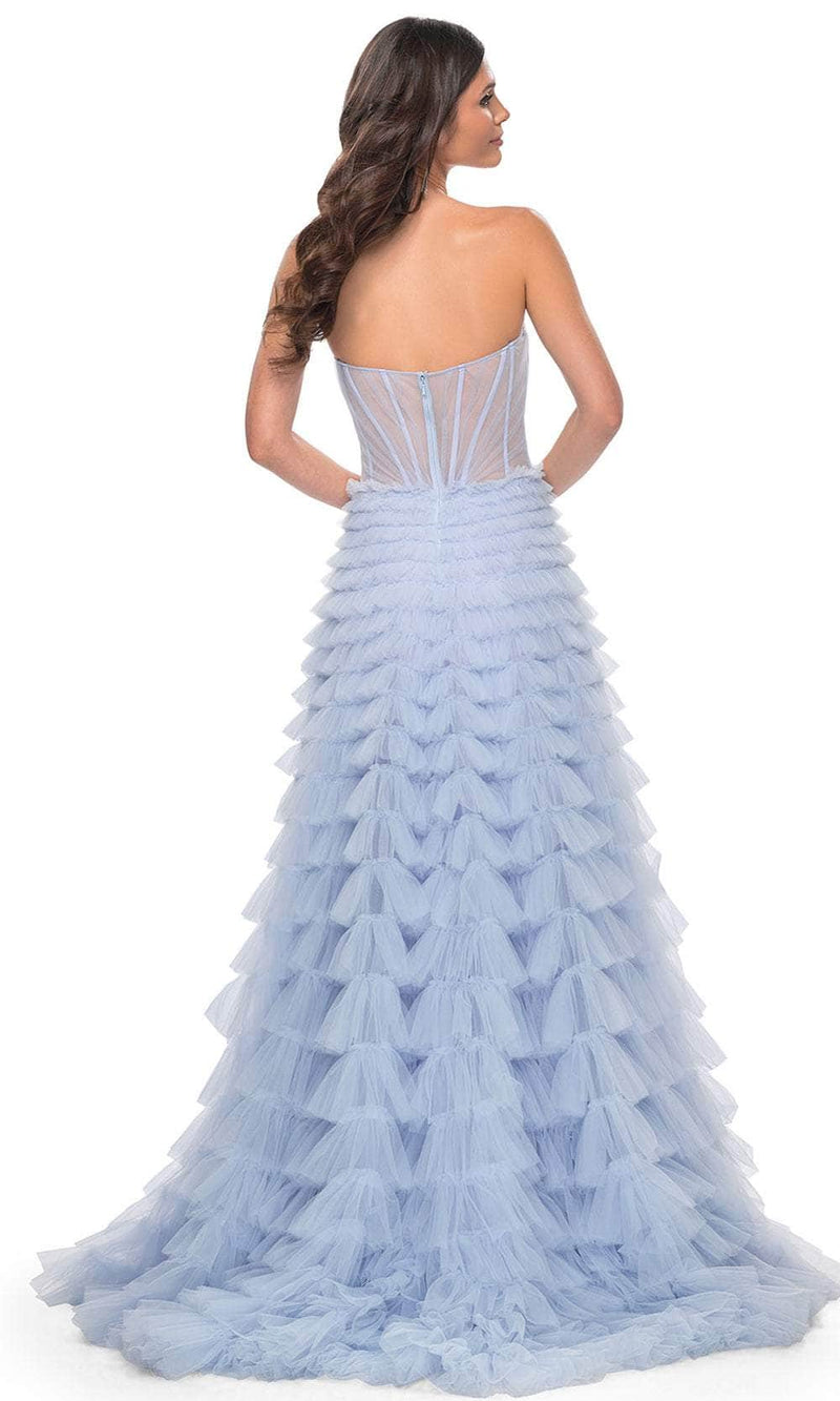La Femme 32447 Sweetheart Tiered Tulle Prom Gown