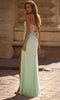 La Femme 32774 Net Jersey Sheer Illusion Back Prom Gown