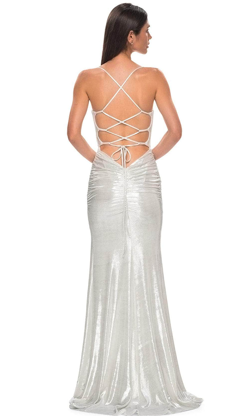 La Femme 32945 Sleeveless Ruched Detailed Prom Gown