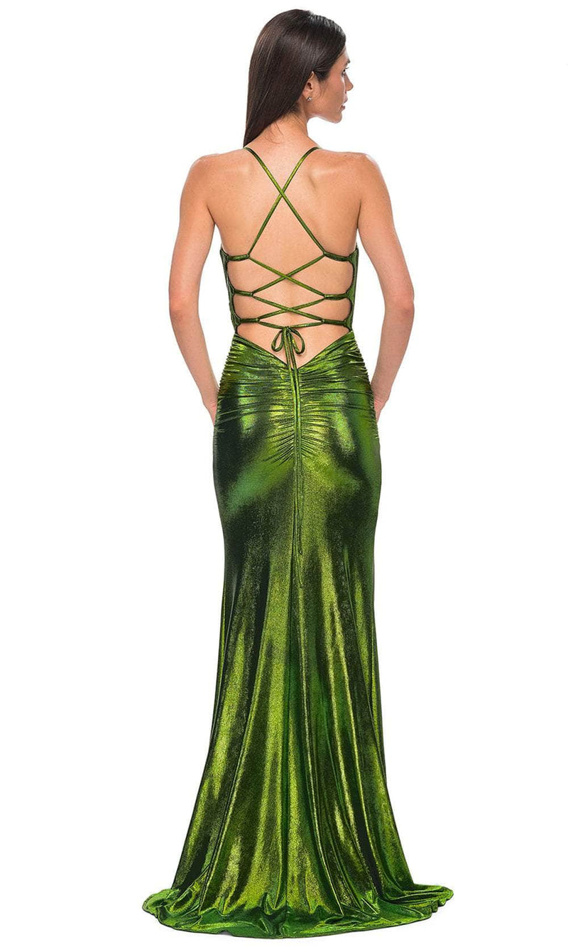 La Femme 32945 Sleeveless Ruched Detailed Prom Gown