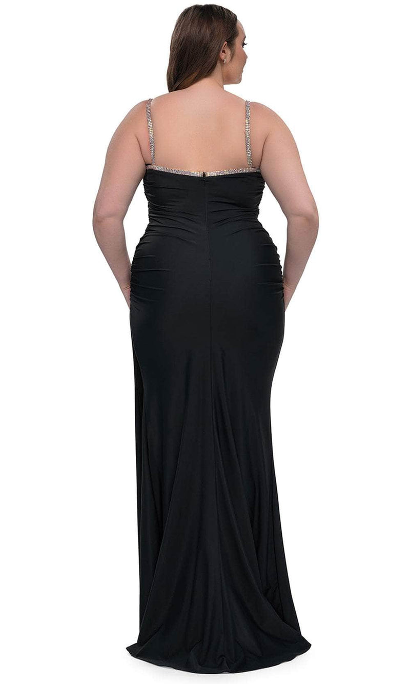 La Femme 32992 Rhinestone Trimmed Evening Gown