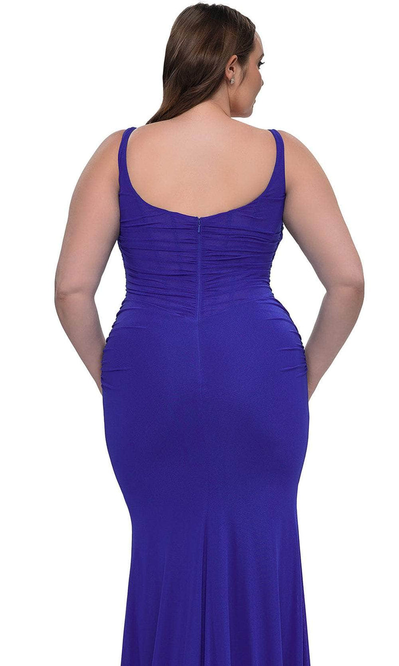 La Femme 33005 Net Jersey Evening Gown