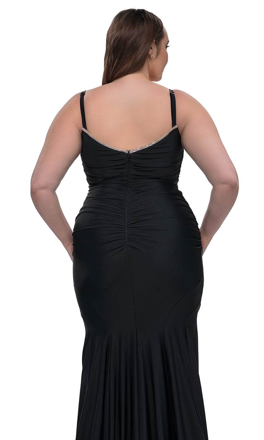 La Femme 33057 Ruched Jersey Prom Dress