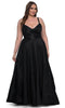 La Femme 33075 Stretch Taffeta Evening Gown