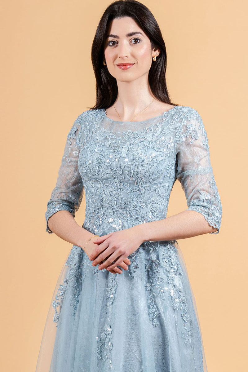 Lace 3/4 Sleeve Mother of the Bride Dress A-line Formal Evening Gown by Elizabeth K GL3629