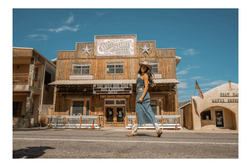 Laredo Women's Kite Days boots: Light tan, leather, broad square toe. Decorative stitching, low heel, pull-on style with side panels for easy wear.
