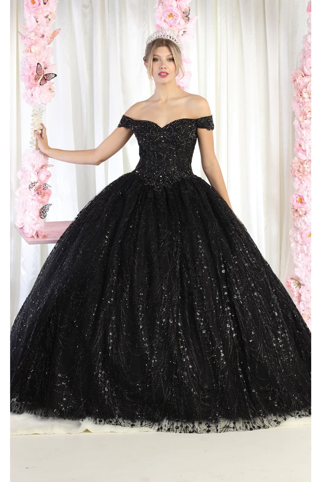 Layla K LK153 Corset Back Embellished Quinceanera Formal Ball Gown
