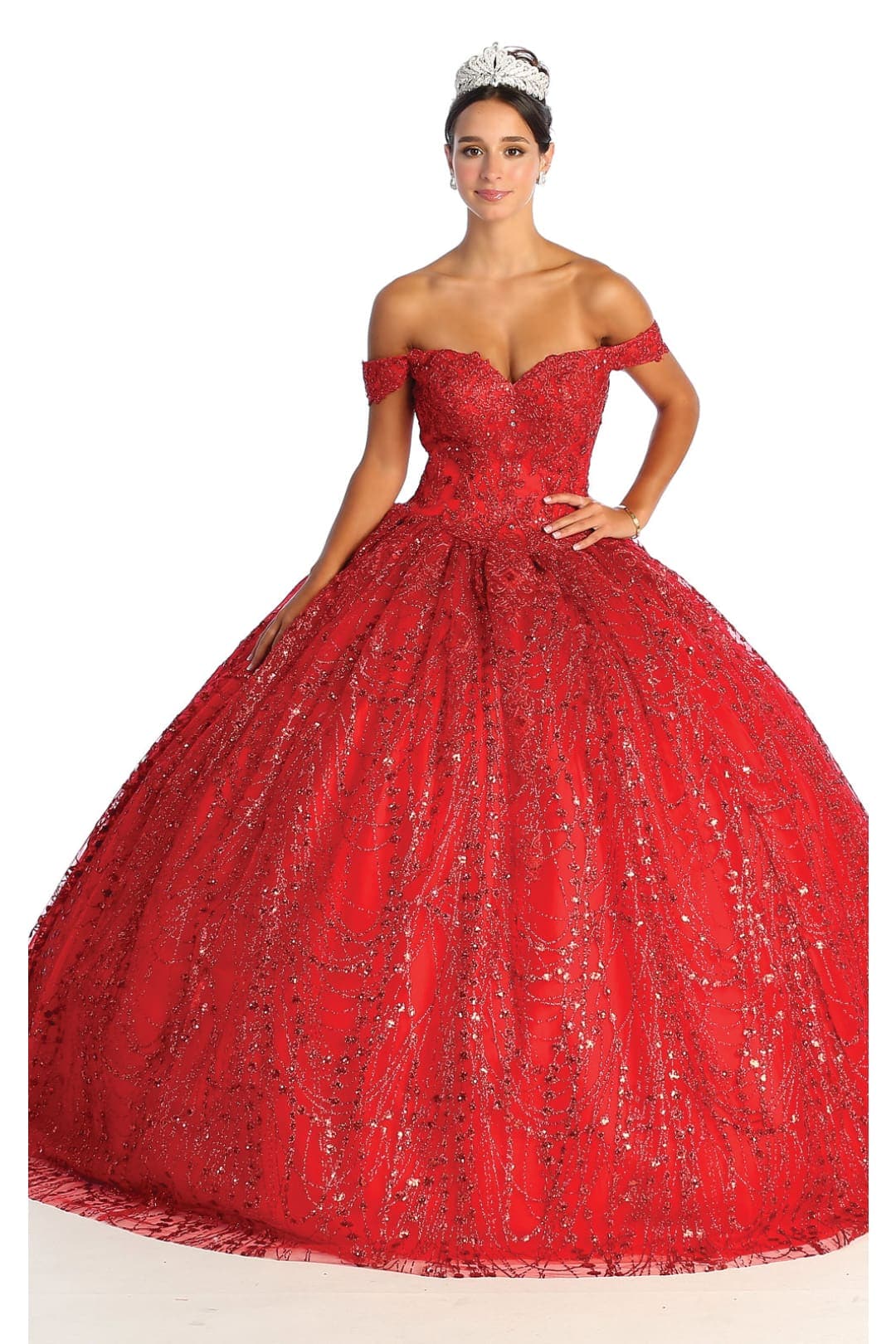 Layla K LK153 Corset Back Embellished Quinceanera Formal Ball Gown