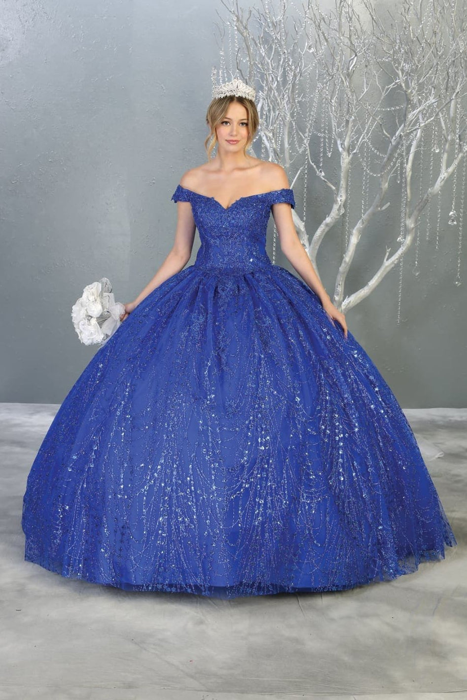 Layla K LK153 Corset Back Embellished Quinceanera Formal Ball Gown