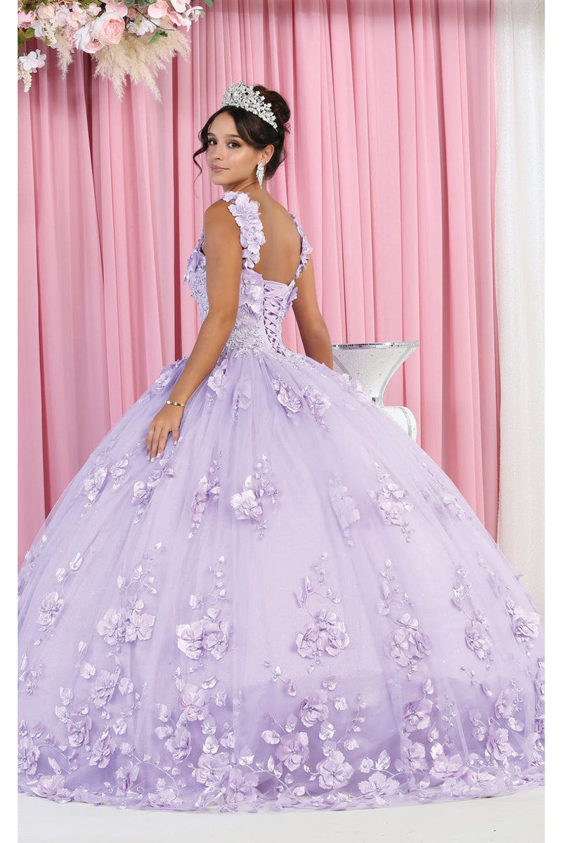 Layla K LK157 Sleeveless Floral Embroidered Quinceañera Ball Gown