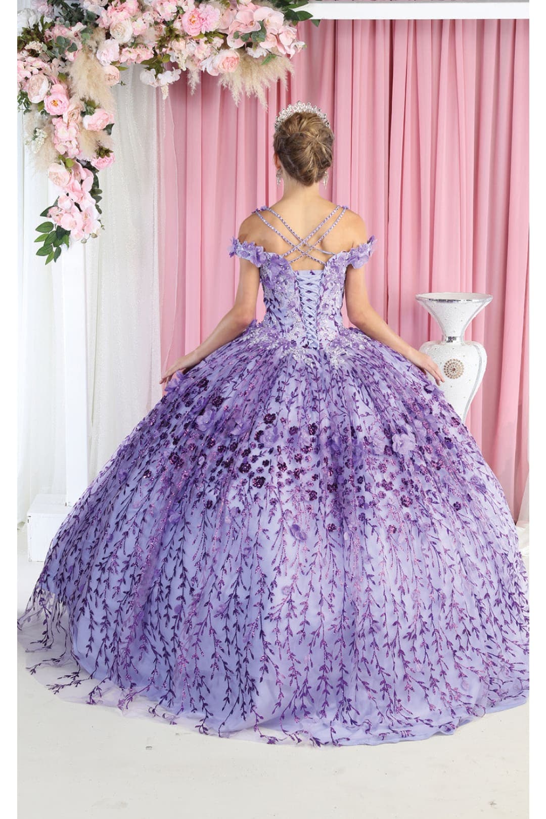 Plus Size Ball Gown in Lilac | Formal Quinceanera Dress