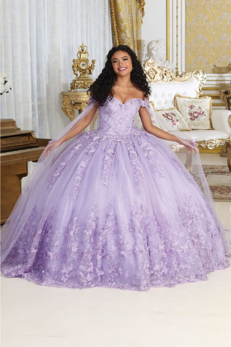 Layla K LK236 Sweetheart Lace up Back 3D Embellished Quince Gown