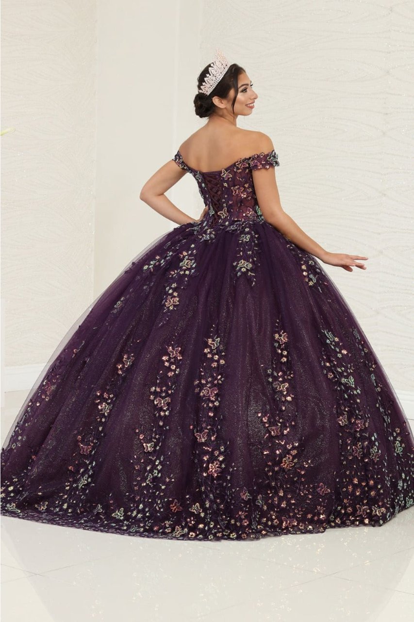 Layla K LK252 Sweetheart Corset Embroidered Sweet 16 Ball Gown