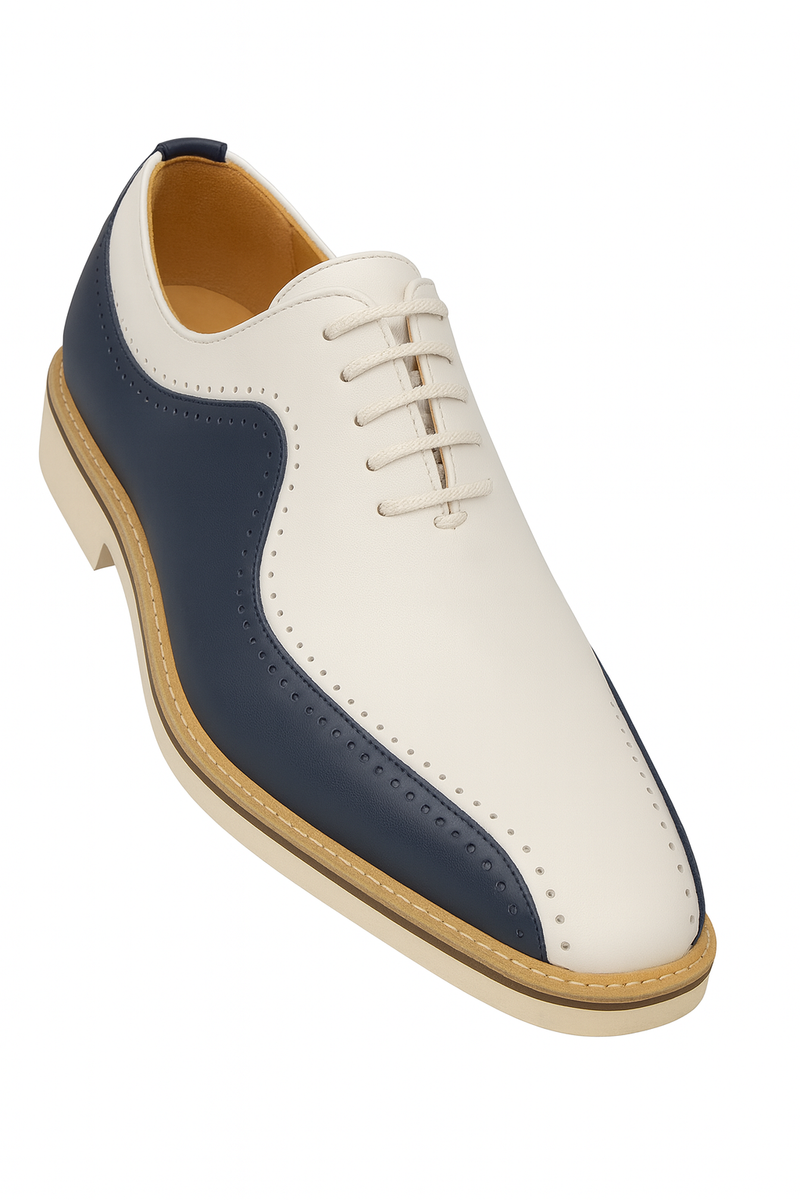 Carrucci Stylish Two-Tone Brogue Oxford