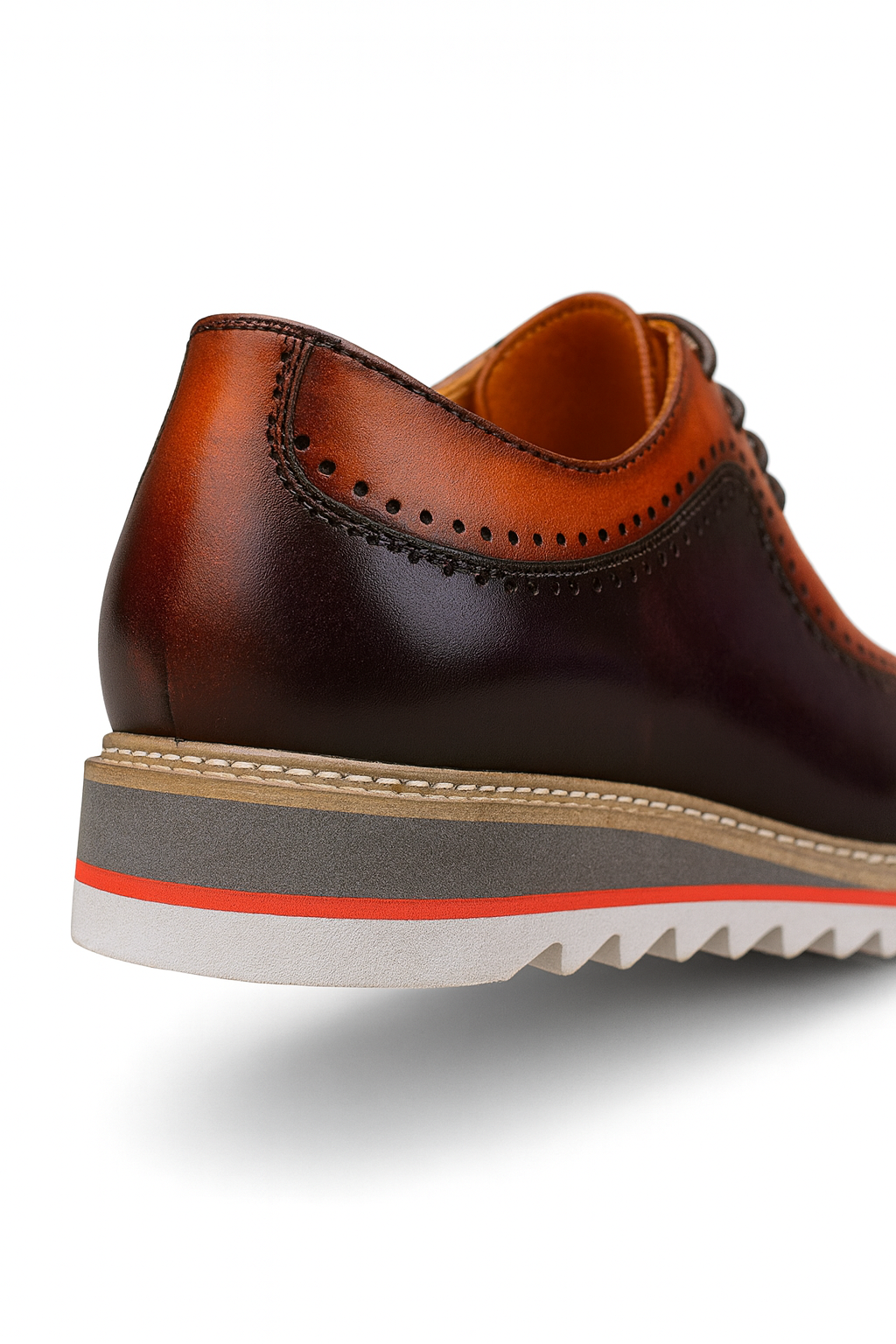 Two-Tone Burnished Brogue Oxford