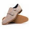 Zelli Legerra Double Monkstrap in Sand Suede Goatskin