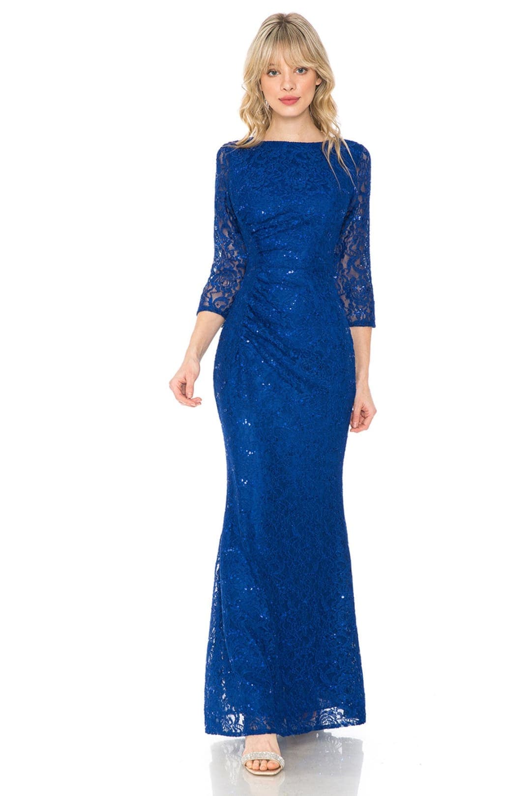 Lenovia 5239 Modest Lace 3/4 Sleeve Mother of the Bride Formal Gown-New Collection