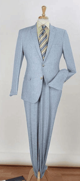 Light Blue Linen Suit - AlbertoNardoniStore