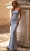 La Femme 33033 Ruched Strapless Prom Gown