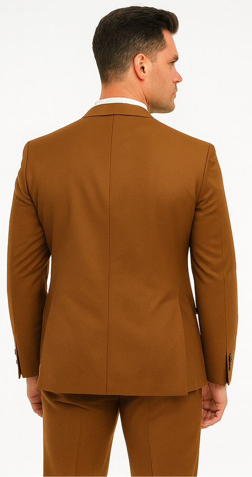 Light Brown Wedding Suit - Brown Groom Suit
