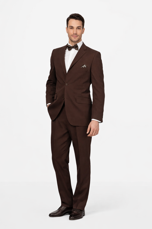 Light Brown Wedding Suit - Brown Groom Suit