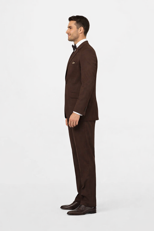 Light Brown Wedding Suit - Brown Groom Suit