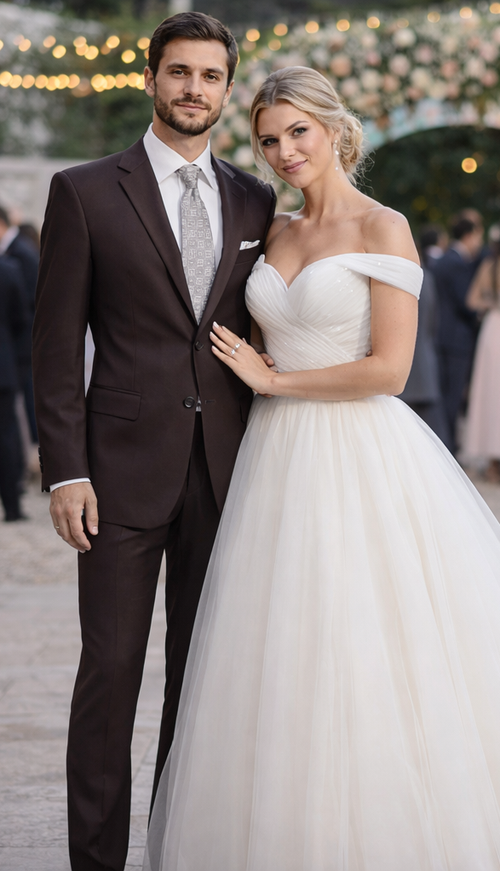 Light Brown Wedding Suit - Brown Groom Suit