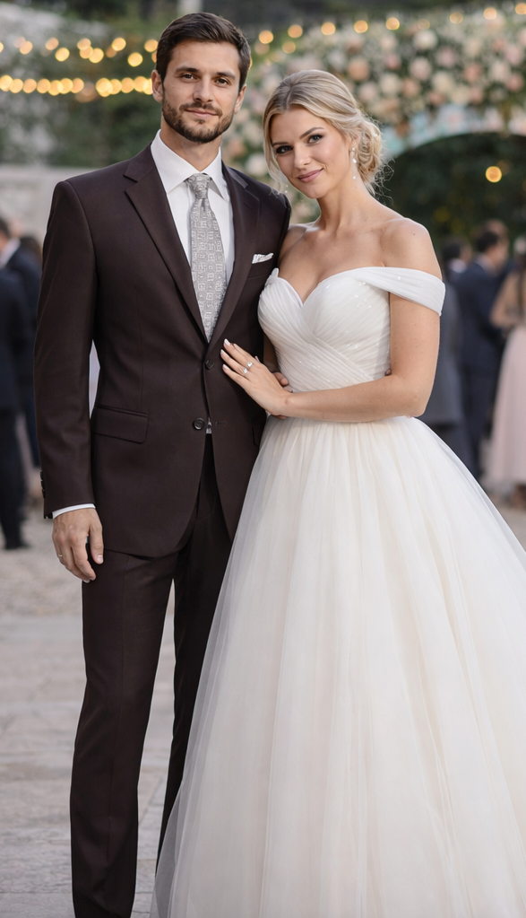 Light Brown Wedding Suit - Brown Groom Suit