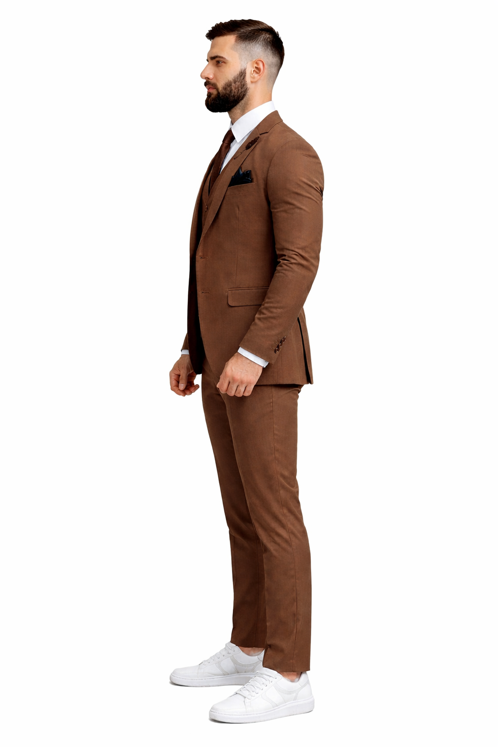 Light Brown Wedding Suit - Brown Groom Suit