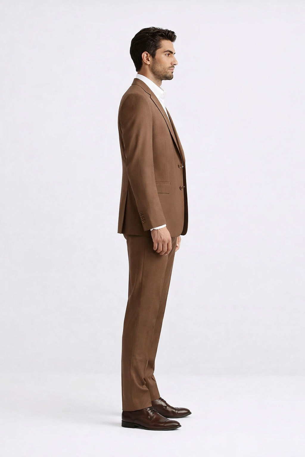 Light Brown Wedding Suit - Brown Groom Suit