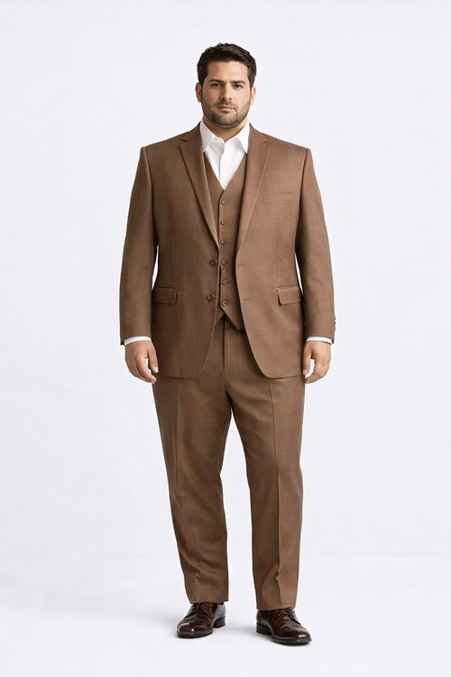 Light Brown Wedding Suit - Brown Groom Suit