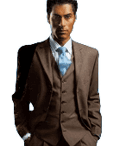 Brown Men Wedding Suits, Cotton