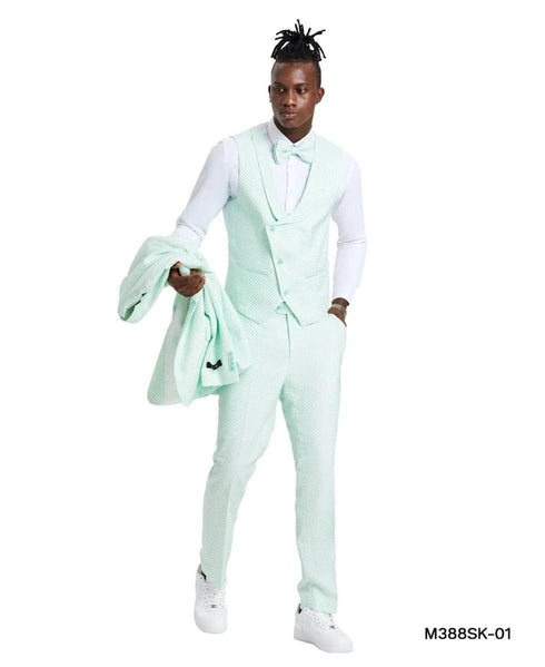 Light Green Mens Polka Dot Suit $199 - AlbertoNardoniStore