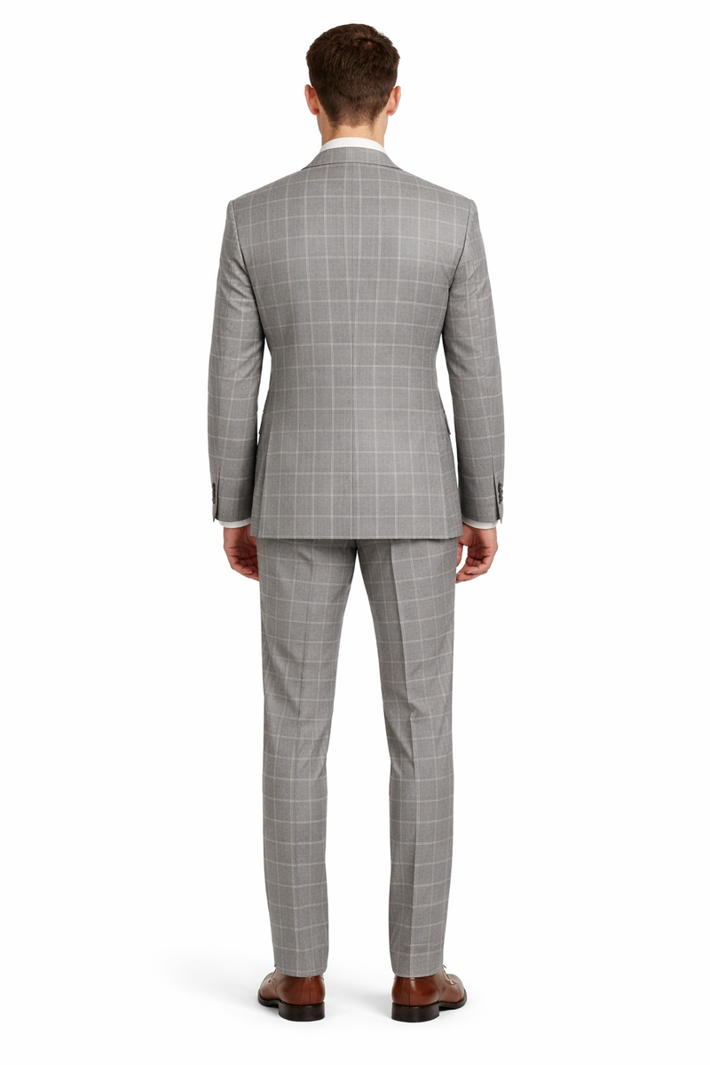 Light Grey Plaid Suit - 1920 Vintage Suit