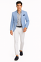 Linen Blazer - Light Blue Linen Sportcoat