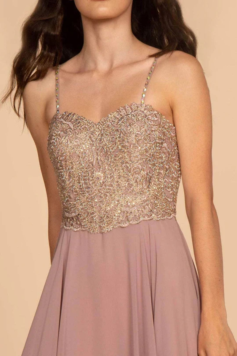 Long Embellished Chiffon Gown by Elizabeth KGL1571