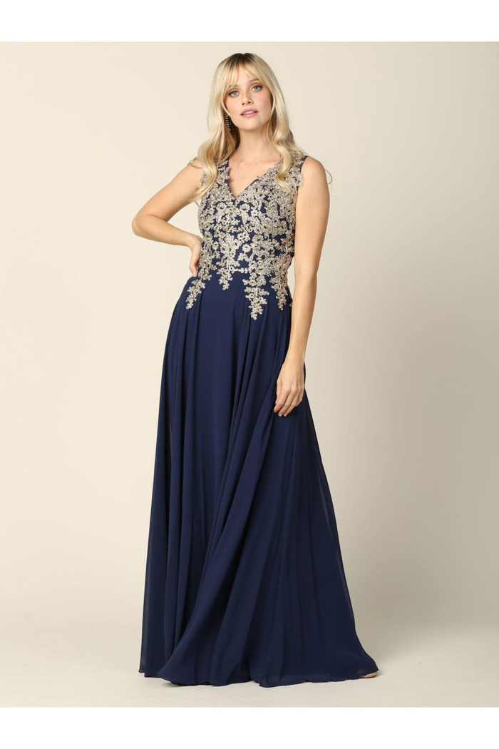 Eva USA 5233 Long Mother of the Bride Chiffon Formal Dress