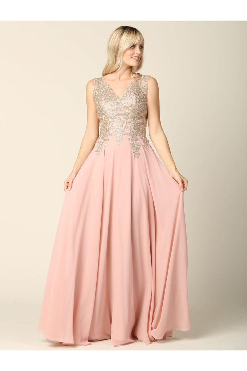 Eva USA 5233 Long Mother of the Bride Chiffon Formal Dress
