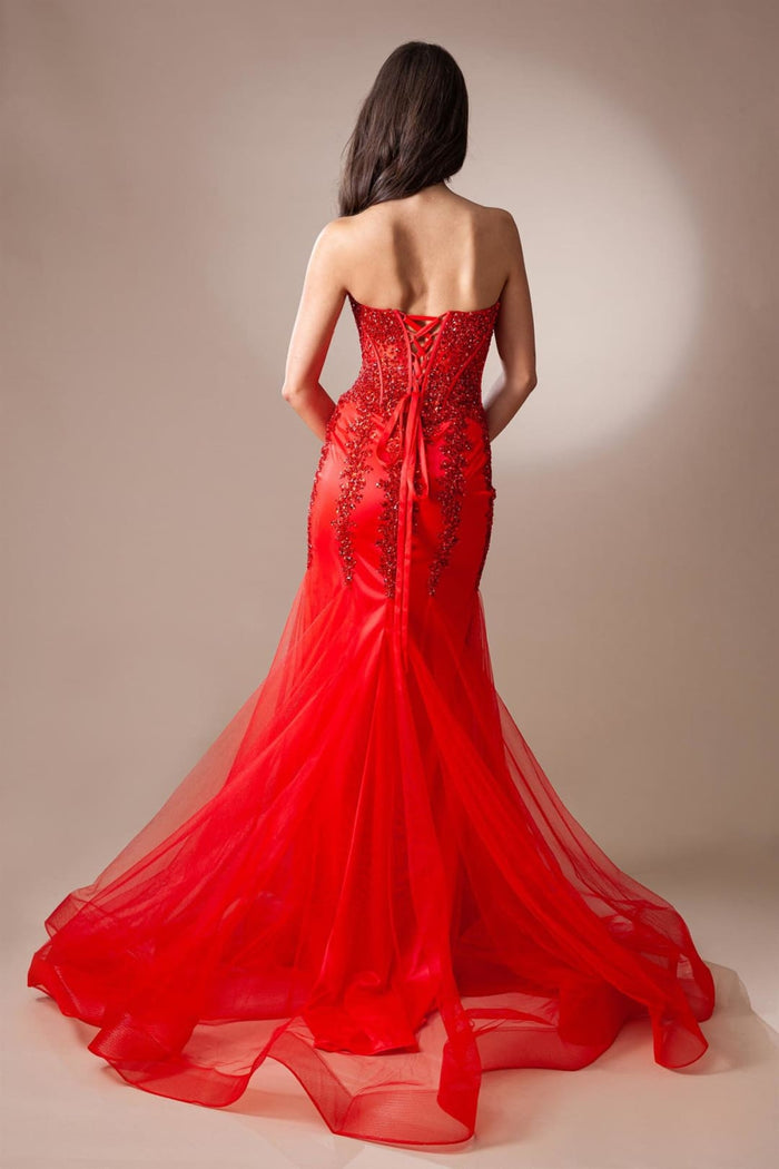 Long Pageant Dress Sweetheart Mermaid Gown By Amelia Couture 7051